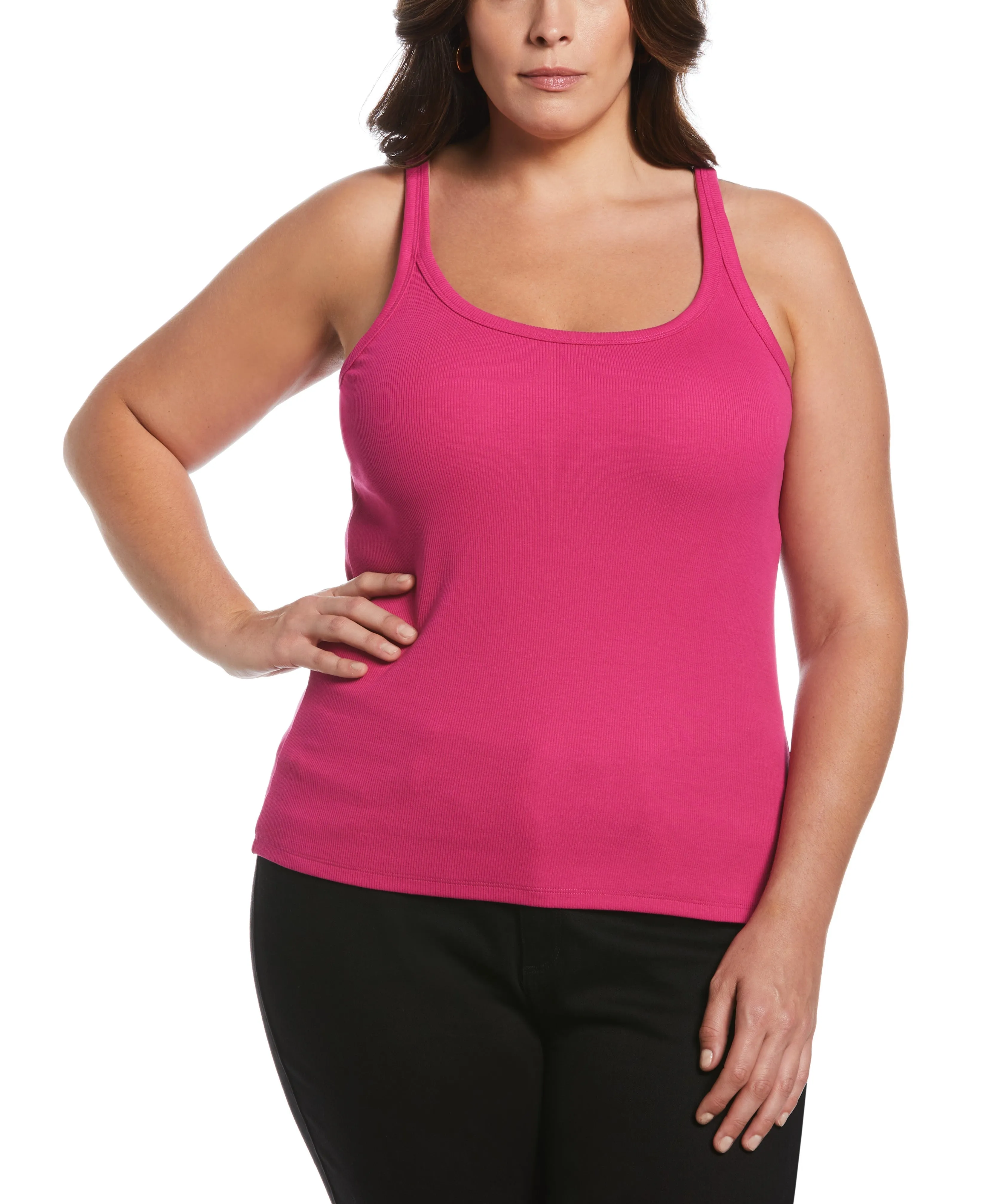 Plus Size Ribbed Tank Top