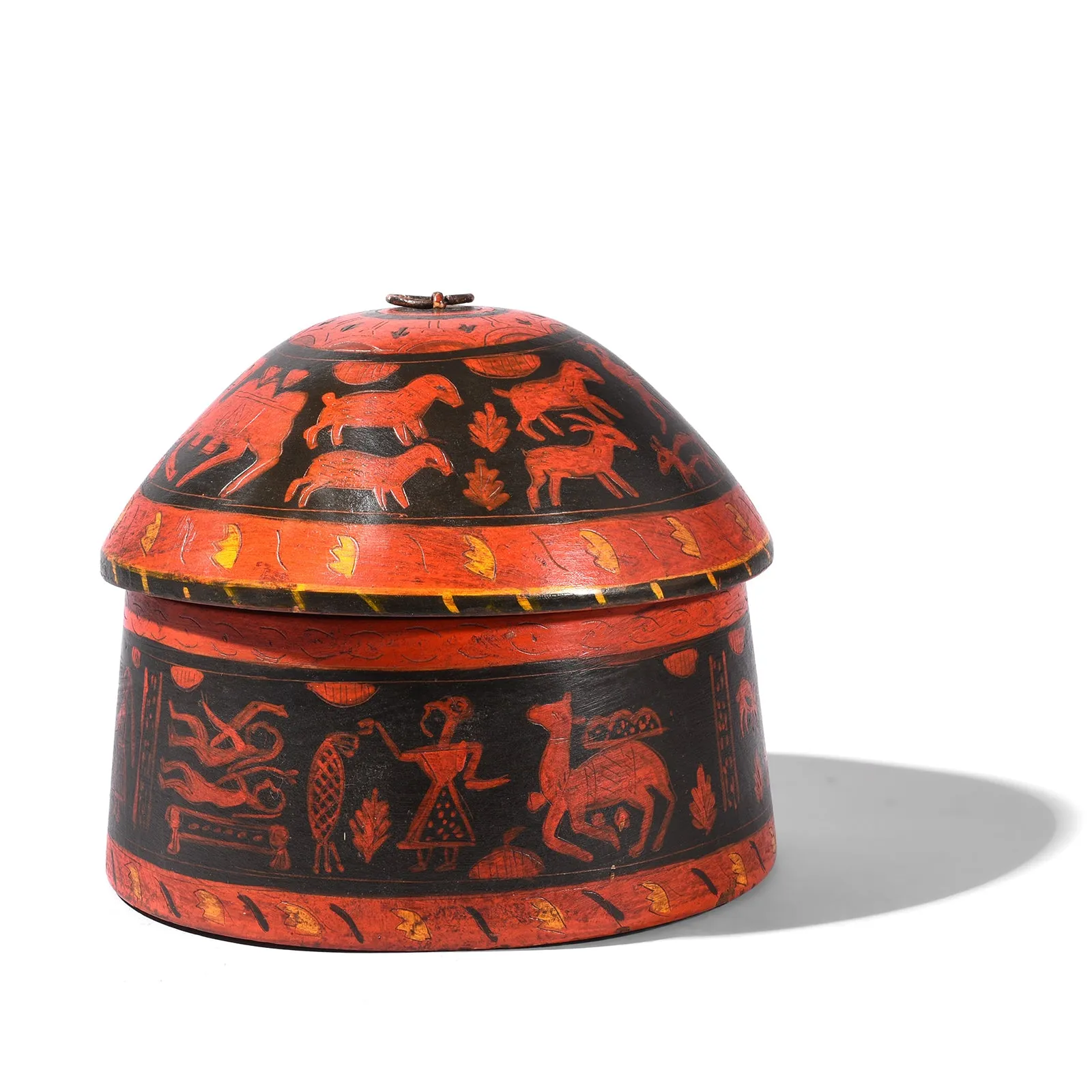 Reproduction Lacquer Pot From Pakistan