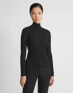 Ribbed Split Sweater