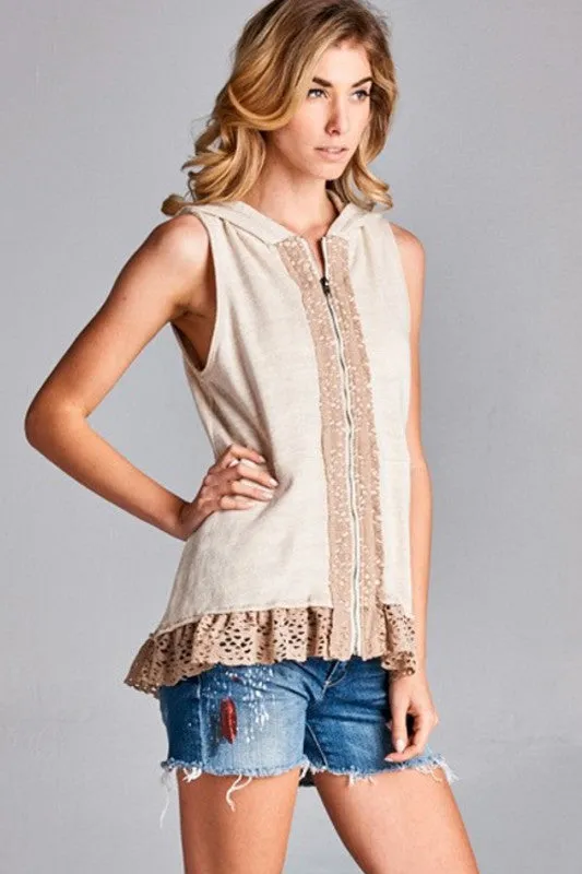 'Summer Loving' Vest - Tan