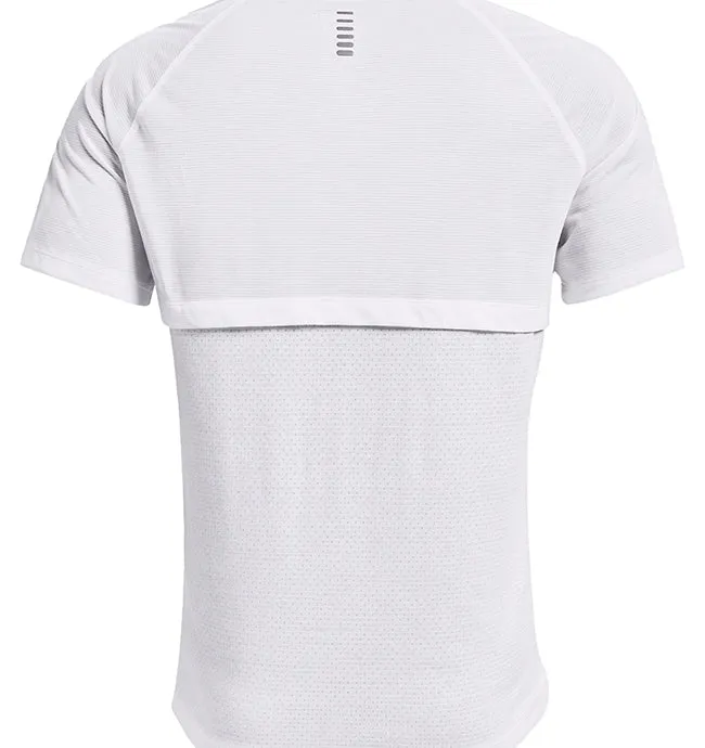 Under Armour Mens Streaker Run T Shirt White Reflective