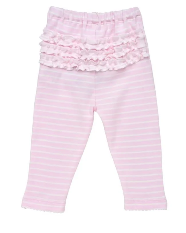 Under the Nile Organic Ruffle Back Legging - Pink